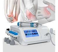 BDJSN Macchina per Terapia Ad Onde D'urto Commerciale, Regolazione della Frequenza da 1 a 16 Hz, Dispositivo per Massaggio Extracorporeo Ad Onde D'urto con 10 Testine Funzionanti, per Spalle, Schiena