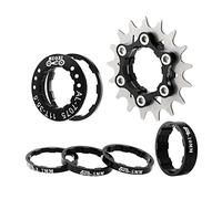 BDJXOZYH Set di conversione a ingranaggi fissi a 1 velocità per mozzi 7-10s, nero, 17T