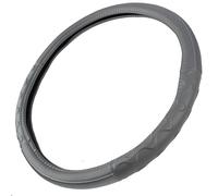 BDK Motor Trend, coprivolante ergonomico in pelle, per camion Big Rigs e Semis da 45,7 cm, grande, resistente, antiscivolo, a lungo raggio/lunghi viaggi (grigio)