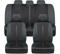 BDK Motor Trend OmniFit - Set completo di coprisedili per auto, bicolore grigio, con coprisedili divisi con cappuccio, accessori per interni auto, coprisedili per auto
