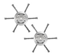 BDKMMS Testa per decespugliatore di erbacce, 2 teste in acciaio per decespugliatore di erbacce, 15,9 cm, per la maggior parte dei diserbanti