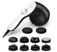 BDLENTIL Massaggio mobile per cellulite, dispositivo per modellare il corpo, massaggio linfatico, addome, braccia e grasso addominale con 8 testine massaggianti, adatto per: