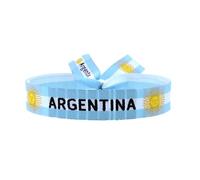 BDM - Bracciale Bandiera Argentina | Tessuto Borado HD regolabile | Bracciale Albiceleste | Supporto per la Nazionale Argentina e Orgoglio - Modello 1
