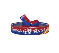 BDM Bracciale da Calcio Barcellona con Filo Intrecciato Unisex per Uomo o Donna Fan del Team