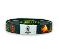BDM Bracciale elastico Guardia Civile | Design reversibile con bandiera spagnola e slogan | Disponibile in 2 taglie (15-17 cm e 18-20 cm) | Regalo poliziesco e patriottico, Standart, N/D, N/D