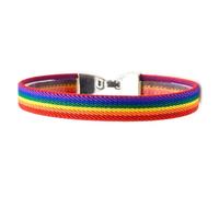 BDM Bracciale Gay Pride, LGTBI, Lesbiche, LGBT, Trans e Rainbow. Misura 15-17 cm.