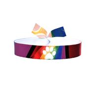 BDM Bracciale LGTBIQ+, LGTB, Lesbiche, Gay, Transessuali, Bisessuali, Intersessuali e Queer, regolabile con sfera.