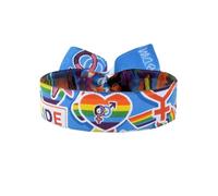 BDM Bracciale LGTBIQ+, LGTB, Lesbiche, Gay, Transessuali, Bisessuali, Intersessuali e Queer, regolabile con sfera.