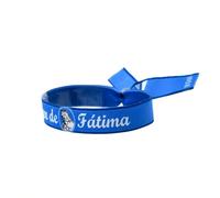 BDM Bracciale Madonna di Fatima, Nastro Religioso con Tessuto Ricamato Regolabile Vergine per Uomo e Donna.