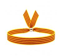 BDM - Catalogna e Aragona, Bracciale con Bandiera della Catalogna in Tessuto per Uomo e Donna. - Modelo 1