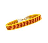 BDM - Catalogna e Aragona, Bracciale con Bandiera della Catalogna in Tessuto per Uomo e Donna. - Talla 15 a 17 cm.