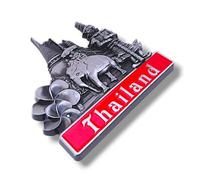BDM Iman Thailandia, Souvenir Thailand, magneti monumenti ed elefanti, Wat Arun, Buddha, Chiang MAI rai, ayutthaya, Phuket, Pattaya, importato, iman Bangkok ayutaya 3D