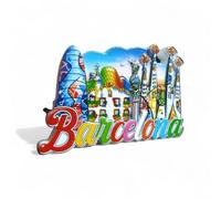 BDM - Magnete di Barcellona, Sagrada Familia, Parco Guell, Ricordi di viaggio, Mosaico Gaudí, Museo Dalí, Souvenir Barcellona - Modello 17