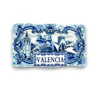 BDM - Magnete frigo Valencia | Design in ceramica 3D | Città delle Arti e delle Scienze e Miguelete | Souvenir della Spagna - Modello 1