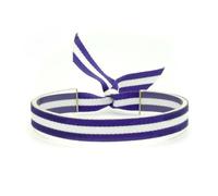 BDM - Pulsera Real Madrid Merengue de Tela Ajustable - Modelo 4