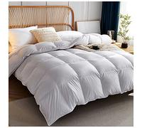 BDMFJY Piumino in Piuma D'Oca, Piumino di qualità Lussuosa, 95% Piuma D'Oca con Rivestimento in Cotone ad Alta Densità, Caldissimo Piumino, Matrimoniale,I,200x230cm (2.9 kg)