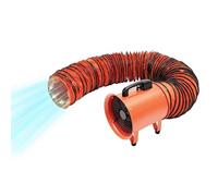 Bdneygtyr Ventilatore da costruzione da 320 W con tubo da 10 m, ventola radiale 1517 CFM, per officina e industriale, ventilatore industriale IP44, con alloggiamento in acciaio, ideale per