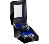 BDPRZGHGL 2 3 Automatico con illuminazione a LED Scatola Vernice per pianoforte Esterno Morbido cuscino flessibile Alimentatore bellissimo scenario Avvolgitore per orologi