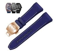 BDPRZGHGL 28mm Nylon Genuine Leather Silicone band Black Blue Folding Buckle Watch Strap For V45 Series Watchbands