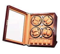 BDPRZGHGL 8 Automatic Watch Winder with 5 Extra Storages Spaces, Watch Winder Box with Quiet Motors,Wood Shell Piano Paint Exterior and 4 Rotation Mode Setting (Color : Black+black, Size : 8+5)