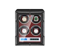 BDPRZGHGL Automatic Watch Winder for 4 Watches with LCD Touch Screen LED Illumination TPD Rotation Mode Setting Quiet Japanese Motor Fit Lady and Man Watches (Size : 4+0)