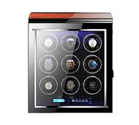 BDPRZGHGL Automatic Watch Winder with Silent Motor and 5 Rotation Modes LCD Display Flexible Watch Pillows Luxury Fiber Leather Storage Case for Man/Woman's Watches (Size : 2+0)