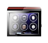 BDPRZGHGL Automatic Watch Winder with Silent Motor and 5 Rotation Modes LCD Display Flexible Watch Pillows Luxury Fiber Leather Storage Case for Man/Woman's Watches (Size : 2+0)