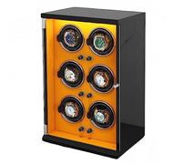 BDPRZGHGL Automatic Watch Winders For 6 Watches With Built-in LED Light Illumination AC Adapter Charge Quiet Motor With Flexible Watch Pillows (Color : C)