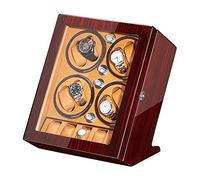 BDPRZGHGL Avvolgitore automatico con 5 contenitori per pianoforte, finitura verniciata, espositore per orologi, motore silenzioso per orologi da uomo e da donna (D)