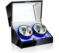 BDPRZGHGL Avvolgitori automatici per lampadari, per 4 orologi Avvolgitori automatici per orologi 5 modalità di rotazione Orologi a motore silenzioso Scatole di immagazzinaggio Accessori (Colore : B)