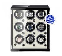 BDPRZGHGL Caricatore automatico per orologi per 9 orologi meccanici. Utilizza l'impronta digitale per sbloccare la scatola porta orologi per orologi da uomo/donna