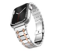 BDPRZGHGL Cinturino in metallo di lusso per cinturino 45mm 41mm 44mm 42mm 46mm Bracciale in acciaio inossidabile 10 9 8 7 Ultra2 49mm