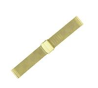 BDPRZGHGL Cinturino per orologio 12 mm, 14 mm, 16 mm, 18 mm, 20 mm, 22 mm, 24 mm braccialetto intrecciato in acciaio inossidabile con maglia universale da polso / 18 mm/oro rosa