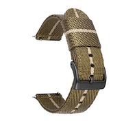 BDPRZGHGL Cinturino per orologio in nylon intrecciato diagonale 18 20 22 22 mm Cintura a sgancio rapido Nato/Riso verde Fibbia in argento/18 mm