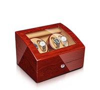 BDPRZGHGL High End Automatic Watch Winder With Quiet Motor Flexible Watch Pillow Wood Shell Piano Finish Open And Shut Down Featured Fit Lady And Man Watches (Size : 2+0)