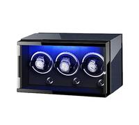 BDPRZGHGL Luxury Automatic Watch Winder For 3+0 Automatic Watches Built-in LED Illuminated With Quiet Running Motor Watch Display Box (Color : C, Size : 3+0)