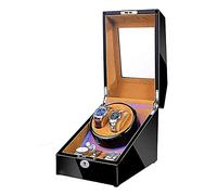 BDPRZGHGL Orologio a lampadario Caricaorologio per 2 orologi automatici con 3 vani aggiuntivi per orologi Illuminazione motore silenzioso 5 impostazioni della modalità di rotazione Lampadario