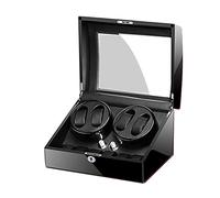 BDPRZGHGL Scatola caricaorologi per 4 6 orologi automatici Custodia con display Adattatore CA e motore silenzioso alimentato a batteria (E)