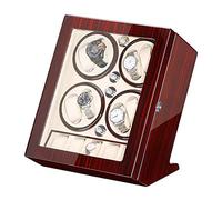 BDPRZGHGL Scatola di visualizzazione automatica con finitura in vernice per pianoforte con 5 contenitori, motore silenzioso per orologi da uomo e donna (C) Caricatore per orologi