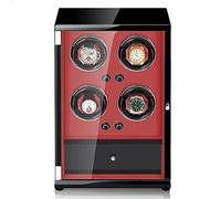 BDPRZGHGL Technology Automatic Watch Winder Box for 4 Automatic Watches with Drawer Storage Design Watches Display Box LED Lighting Wood Shell Piano Self Winding Watch Rotator Box (Color : G)