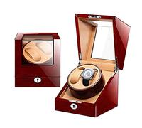 BDPRZGHGL watch winder 2 watches leather watch box showcase with lock and key motor 4 rotation modes piano lacquer