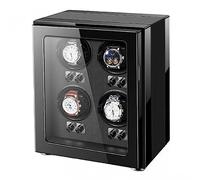 BDPRZGHGL Watch Winder For Automatic Watches With Quiet Motor For 4 Automatic Watches 5 Rotation Mode Setting Storage Display Box For Women's And Men's Watches (Color : Brown, Size : 4+0)