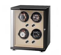 BDPRZGHGL Watch Winder For Automatic Watches With Quiet Motor For 4 Automatic Watches Storage Display Box With LED Lights Storage Display Box (Color : Brown, Size : 4+0)