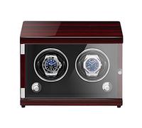 BDPRZGHGL Winder Spinner Winders - Agitatore verticale plug-in/batteria Scatola di carica meccanica automatica Custodia per orologio con luce LED sensibile alla luce Silenzioso e ben funzionante