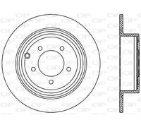 BDR2466.10 OPEN PARTS Disco freno per CHRYSLER,CITROËN,DODGE,JEEP,LANCIA,MITSUBI