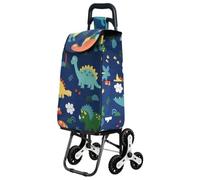 BDSDFSA Carrello della Spesa, Borsa Trolley Pieghevole 3 Ruote 2 Scale Salita Silenzioso(B)