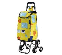 BDSDFSA Carrello della Spesa, Borsa Trolley Pieghevole 3 Ruote 2 Scale Salita Silenzioso(E)