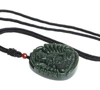 BDSDFSA Ciondoli in giada, Collana con pendente in giada Hetian pietra preziosa naturale