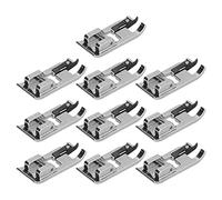 BDSHGRDH accessori per cucire, Piedino for macchina da cucire 10 pezzi, piedino for overlock in acciaio inossidabile, for punto anti-sfilacciamento for tessuti in maglia di tulle