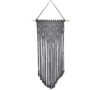 BDSHGRDH arazzi, Arazzo da parete in corda di cotone lavorato a mano for decorare pareti interne ed esterne del soggiorno(Grey)
